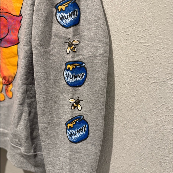 Disney Gray Crewneck Sweater with Pooh Bear - Picture 3 of 6